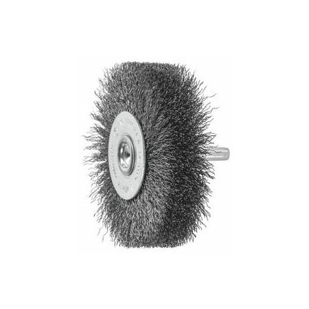 Holex Wheel Brush with Shank, 0.20 mm Steel Wire, 70 mm 574150 70X16